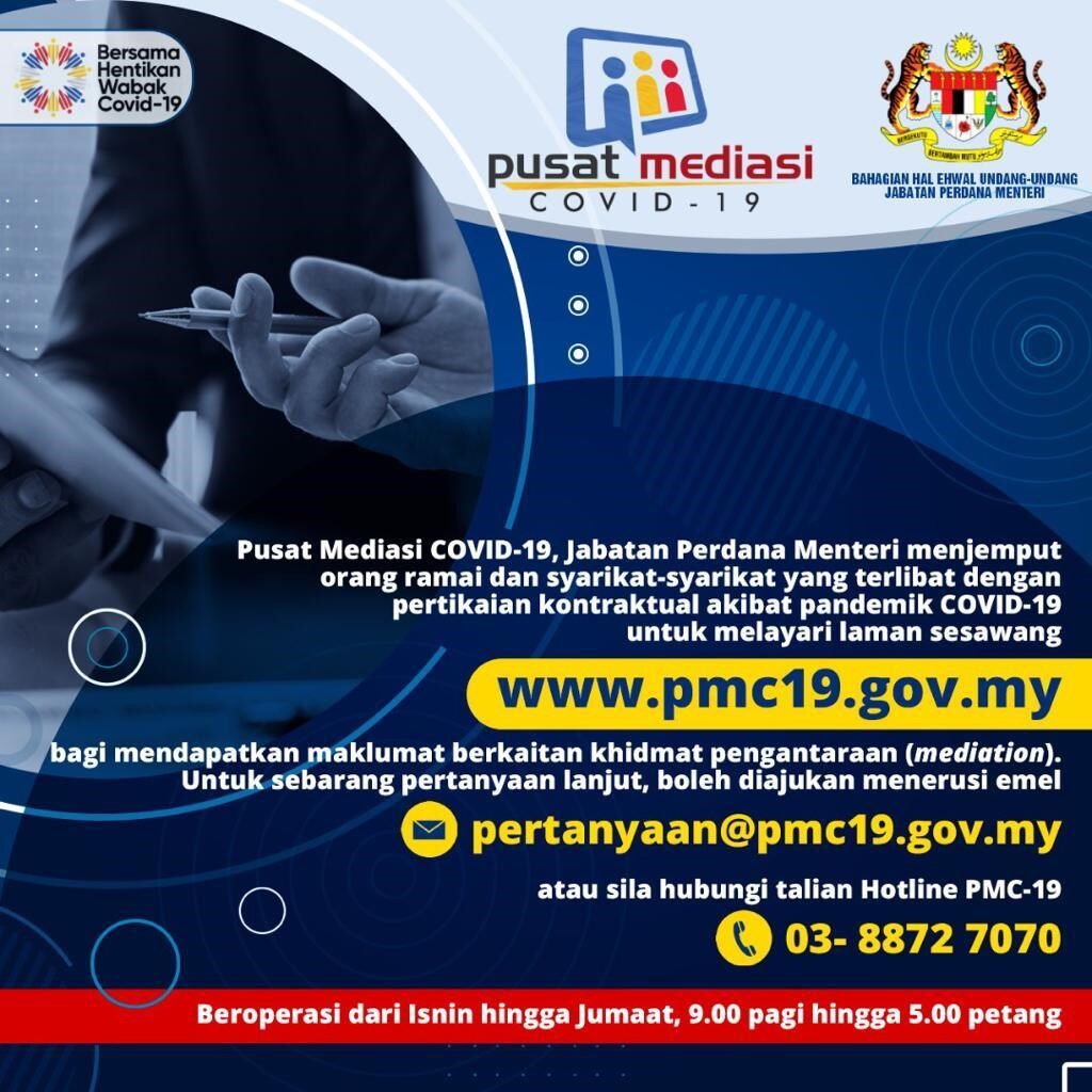Perkhidmatan Pusat Mediasi Covid 19 PMC 19