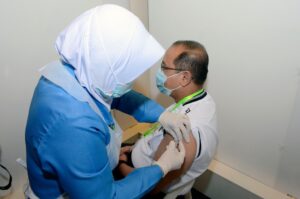YB Timbalan Menteri MOSTI melengkapkan suntikan dos kedua vaksin COVID 19 2