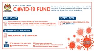 MOSTI Combating COVID 19 Fund MCCOF