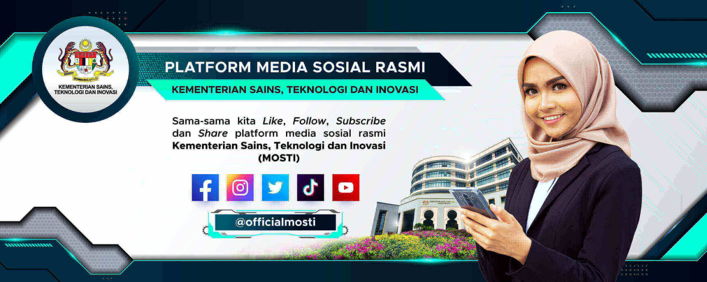 Platform Media Sosial Rasmi MOSTI