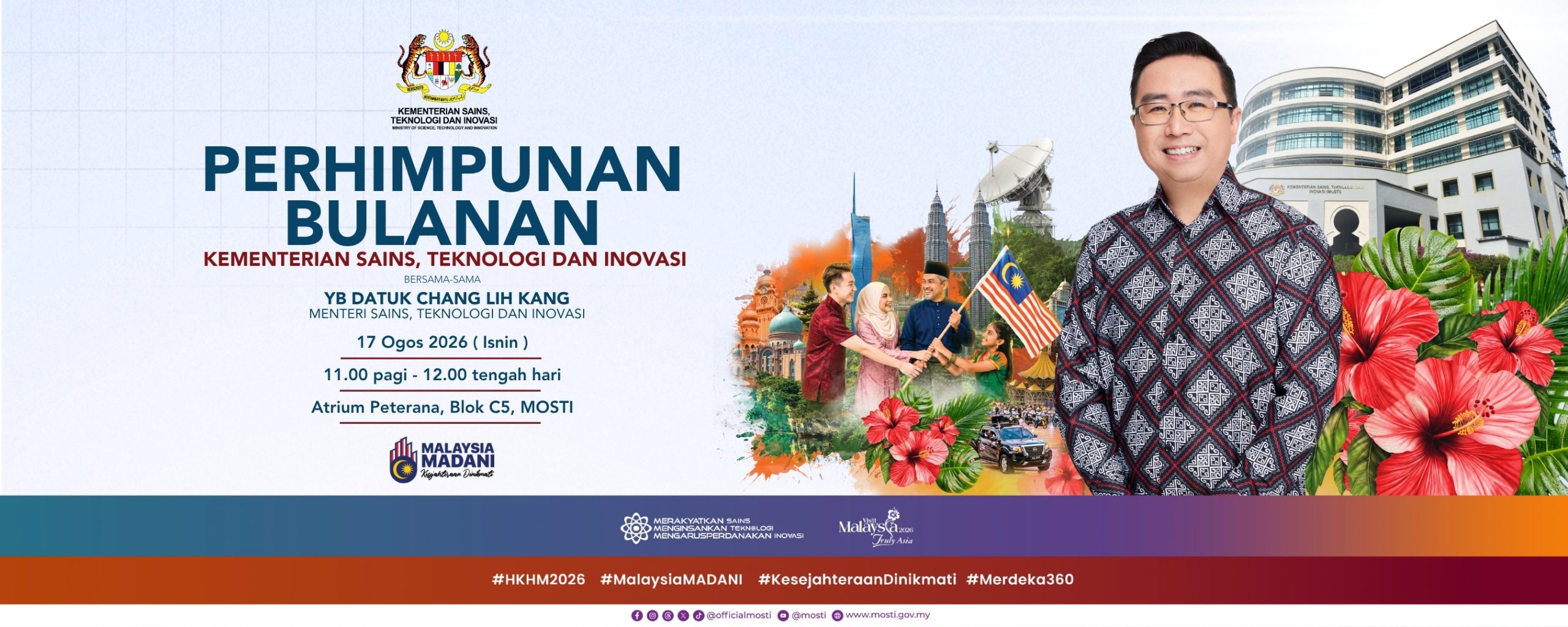 Majlis Perhimpunan Bulanan Kementerian Sains, Teknologi dan Inovasi bagi Bulan Ogos 2026